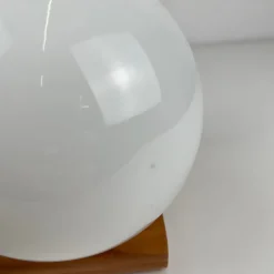 Hot Pamono MCM Wood and Glass Wall Sconce, 1950s