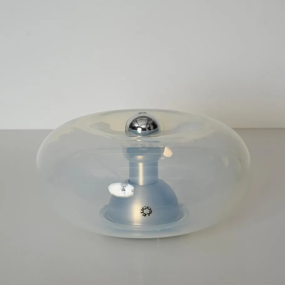 Outlet Pamono Medusa Table Lamp in Pearlescent Murano Glass attributed to Nason for Leucos, Italy, 1960s