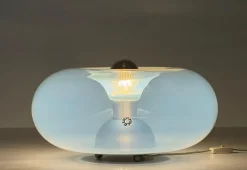 Outlet Pamono Medusa Table Lamp in Pearlescent Murano Glass attributed to Nason for Leucos, Italy, 1960s