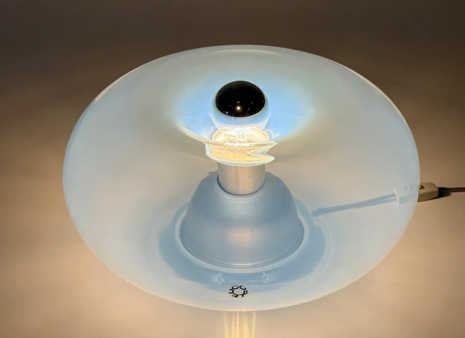 Outlet Pamono Medusa Table Lamp in Pearlescent Murano Glass attributed to Nason for Leucos, Italy, 1960s