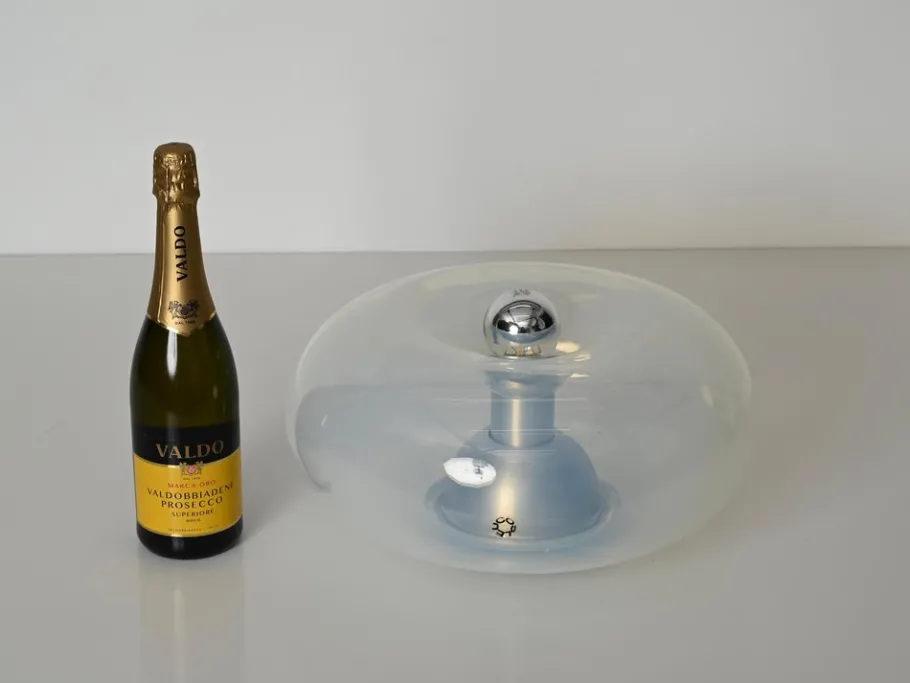 Outlet Pamono Medusa Table Lamp in Pearlescent Murano Glass attributed to Nason for Leucos, Italy, 1960s