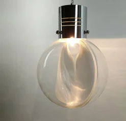 Sale Pamono Membrana Ceiling Lamp in Murano Glass by Toni Zuccheri for Venini, 1960s