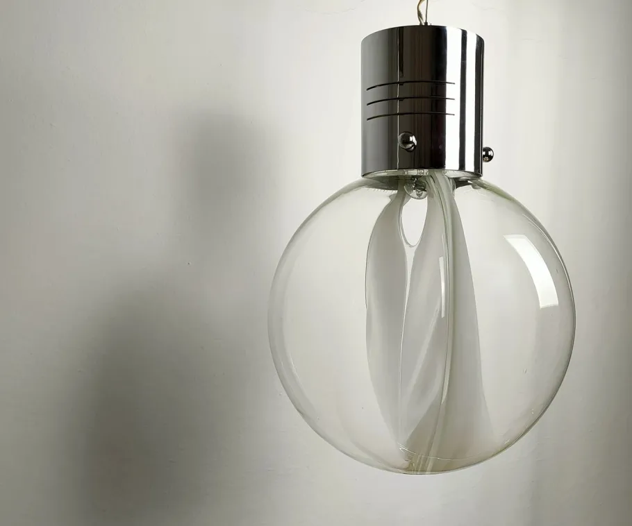 Sale Pamono Membrana Ceiling Lamp in Murano Glass by Toni Zuccheri for Venini, 1960s