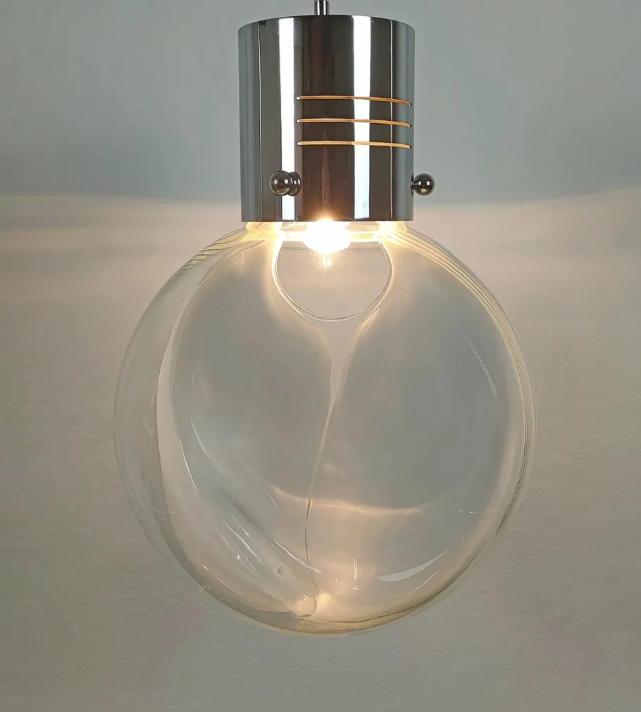 Sale Pamono Membrana Ceiling Lamp in Murano Glass by Toni Zuccheri for Venini, 1960s