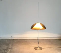 Discount Pamono Metal & Plastic Floor Lamp by Gino Sarfatti for Gepo, 1970s