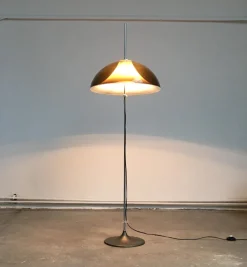 Discount Pamono Metal & Plastic Floor Lamp by Gino Sarfatti for Gepo, 1970s