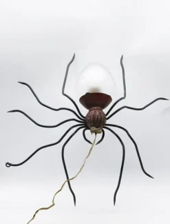 Hot Pamono Metal and Glass Spider Wall Lamp, Italy, 1950s