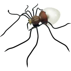 Hot Pamono Metal and Glass Spider Wall Lamp, Italy, 1950s