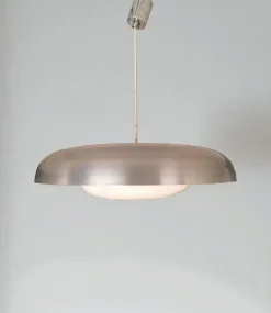 Sale Pamono Metal Chandelier by Pirro Cuniberti for Sirrah, Italy, 1972