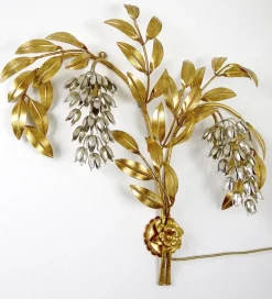 Hot Pamono Metal Flower Wall Lamp by Hans Kögl, 1960s