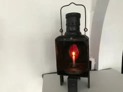 Sale Pamono Metal Railway Lantern Candle Lamp, 1920s