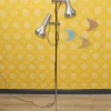 Outlet Pamono Metallic Silver Floor Lamp from SLZ Swisslamps International, 1970s