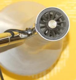 Outlet Pamono Metallic Silver Floor Lamp from SLZ Swisslamps International, 1970s