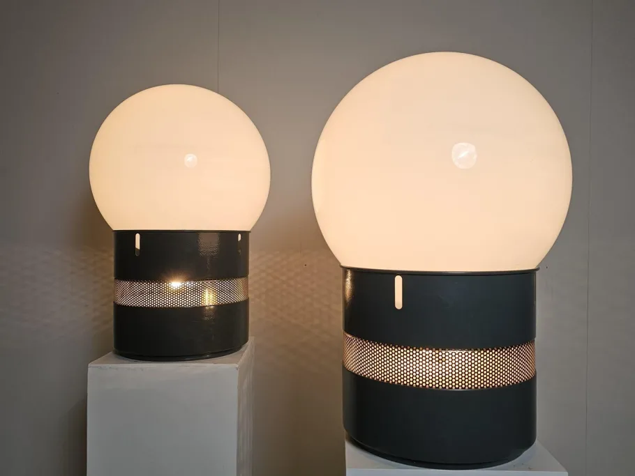 Outlet Pamono Mezzo Oracolo Lamp in Blue-Grey Finish by Gae Aulenti for Artemide