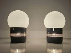 Outlet Pamono Mezzo Oracolo Lamp in Blue-Grey Finish by Gae Aulenti for Artemide