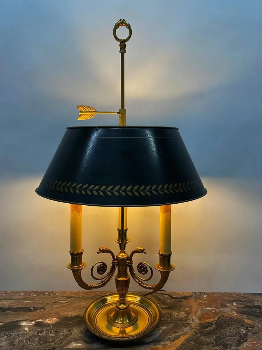Sale Pamono Mid 20th Century French Brass Bouillotte Lamp