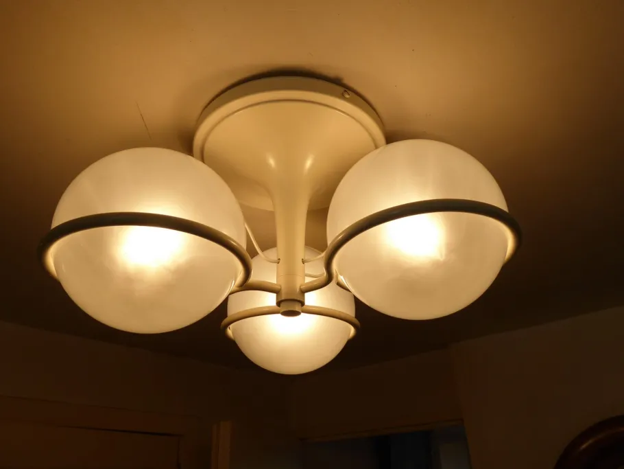 Best Pamono Mid-Century 2042/3 Chandelier by Gino Sarfatti for Arteluce, 1963