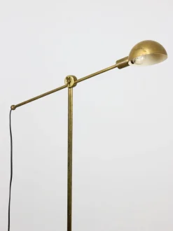 Best Pamono Mid-Century Adjustable Floor Lamp in Brass