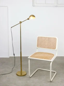 Best Pamono Mid-Century Adjustable Floor Lamp in Brass