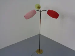 Sale Pamono Mid-Century Adjustable Floor Lamp with Three Lanterns, 1950s