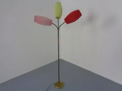 Sale Pamono Mid-Century Adjustable Floor Lamp with Three Lanterns, 1950s