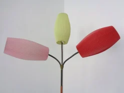 Sale Pamono Mid-Century Adjustable Floor Lamp with Three Lanterns, 1950s