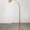 Pamono Mid-Century Arched Floor Lamp in Brass