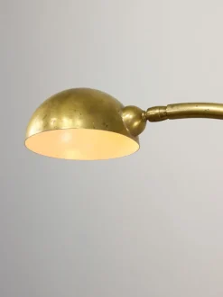 Pamono Mid-Century Arched Floor Lamp in Brass