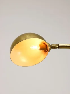 Pamono Mid-Century Arched Floor Lamp in Brass