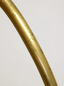 Pamono Mid-Century Arched Floor Lamp in Brass