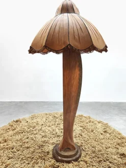 Sale Pamono Mid-Century Art-Deco Wooden Airplane Propeller Floor Lamp, 1940s