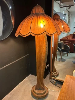 Sale Pamono Mid-Century Art-Deco Wooden Airplane Propeller Floor Lamp, 1940s
