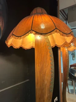 Sale Pamono Mid-Century Art-Deco Wooden Airplane Propeller Floor Lamp, 1940s