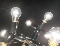 New Pamono Mid-Century Austrian Space Age Atomic 12 HL Pendant Lamp from J.T. Kalmar, 1960s