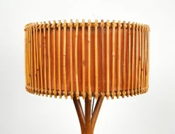Hot Pamono Mid-Century Bamboo and Rattan Floor Lamp, Italy, 1960s