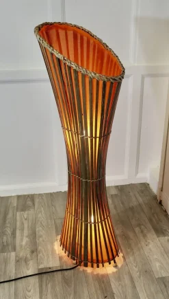 Hot Pamono Mid-Century Bamboo Floor Lamp, 1960s