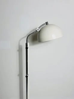Pamono Mid-Century Bauhaus White Floor Lamp, Germany, 1970s