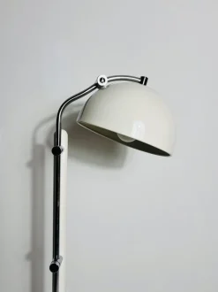Pamono Mid-Century Bauhaus White Floor Lamp, Germany, 1970s