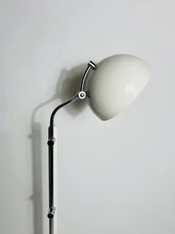 Pamono Mid-Century Bauhaus White Floor Lamp, Germany, 1970s