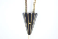 Best Pamono Mid-Century Brass & Glass Wall Lamp, 1960s