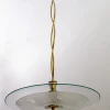 Discount Pamono Mid-Century Brass and Glass Church Chandelier by Pietro Chiesa for Fontana Arte, 1940s