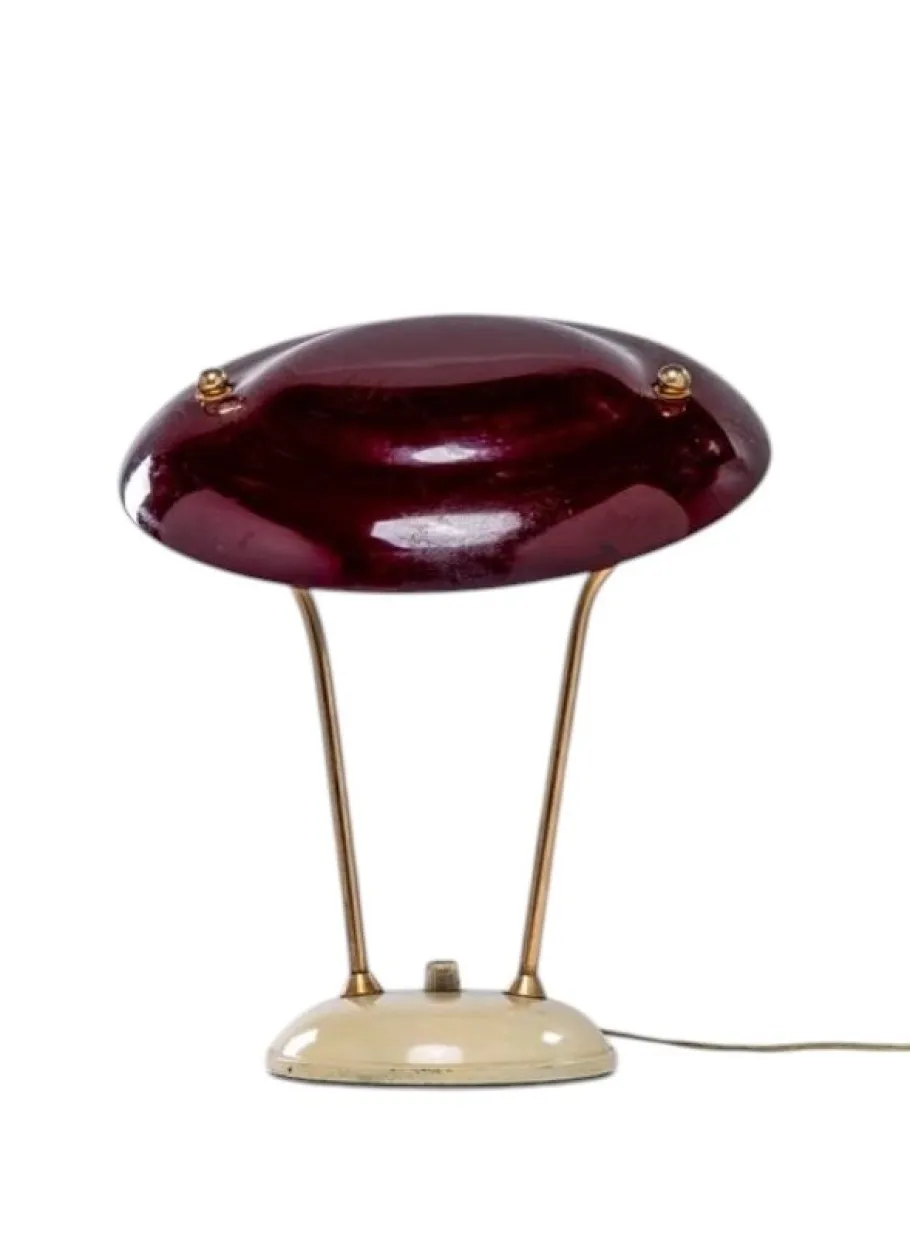 Sale Pamono Mid-Century Brass Desk Lamp, France, 1950s