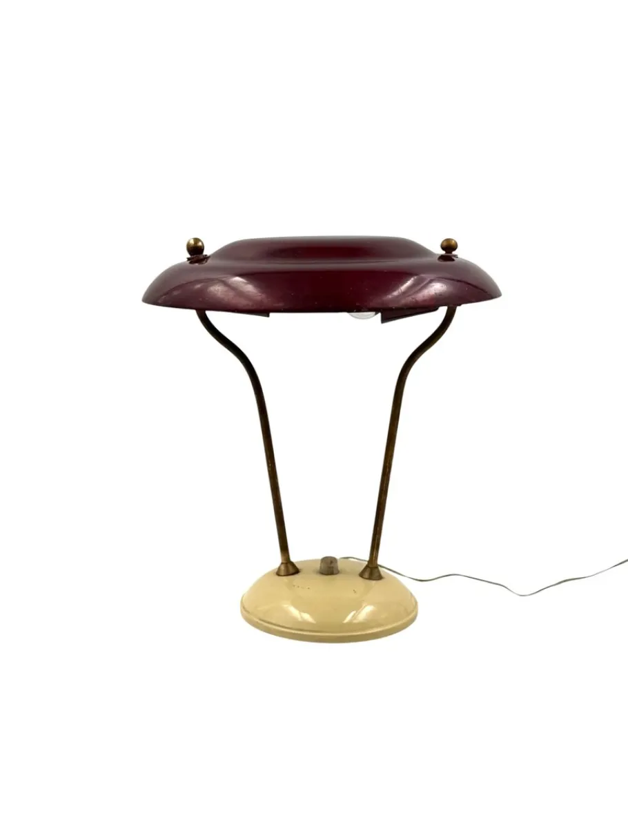 Sale Pamono Mid-Century Brass Desk Lamp, France, 1950s