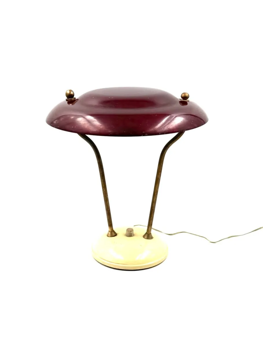 Sale Pamono Mid-Century Brass Desk Lamp, France, 1950s