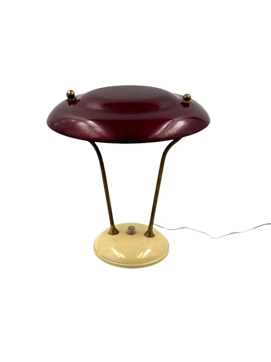 Sale Pamono Mid-Century Brass Desk Lamp, France, 1950s