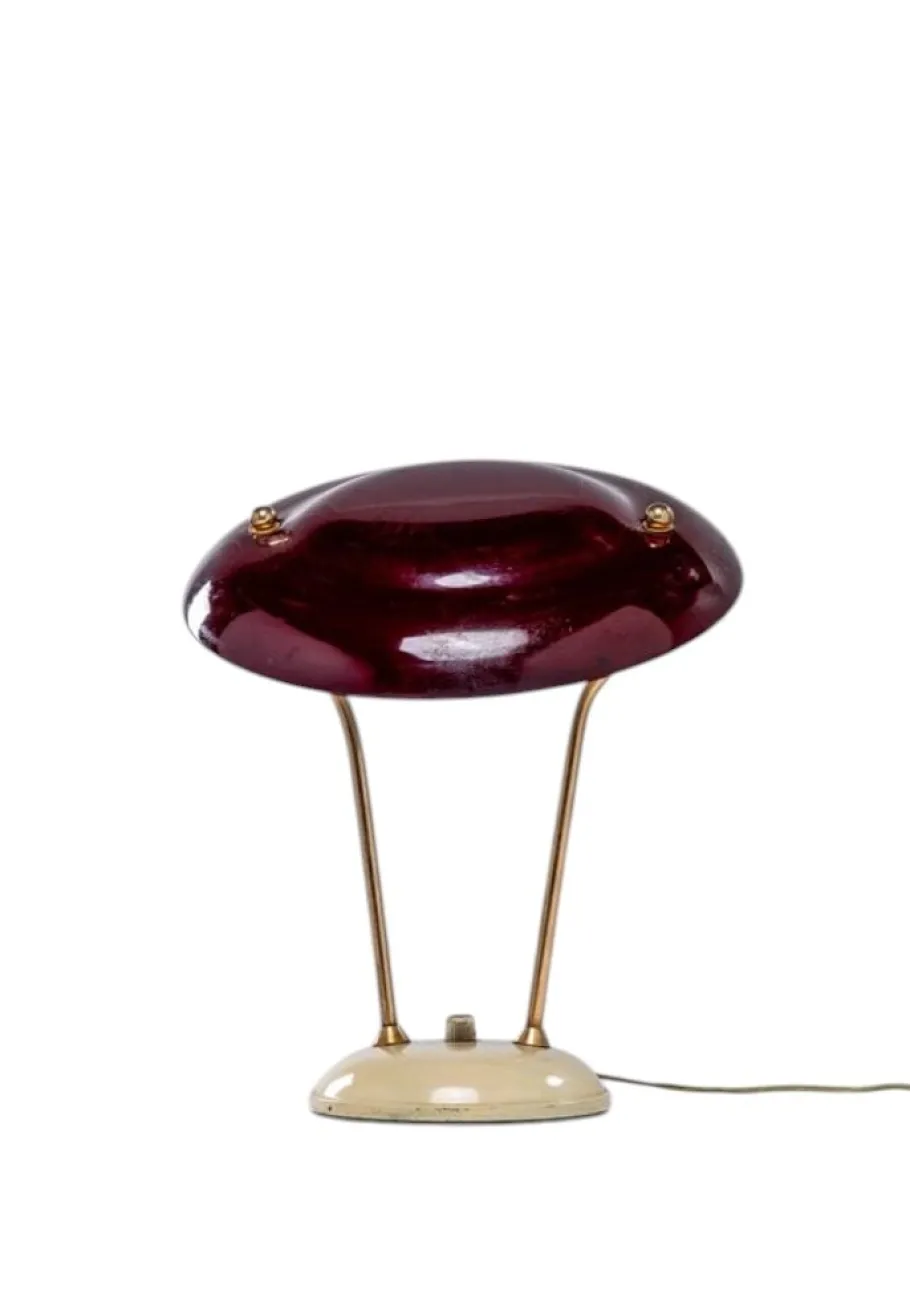 Sale Pamono Mid-Century Brass Desk Lamp, France, 1950s