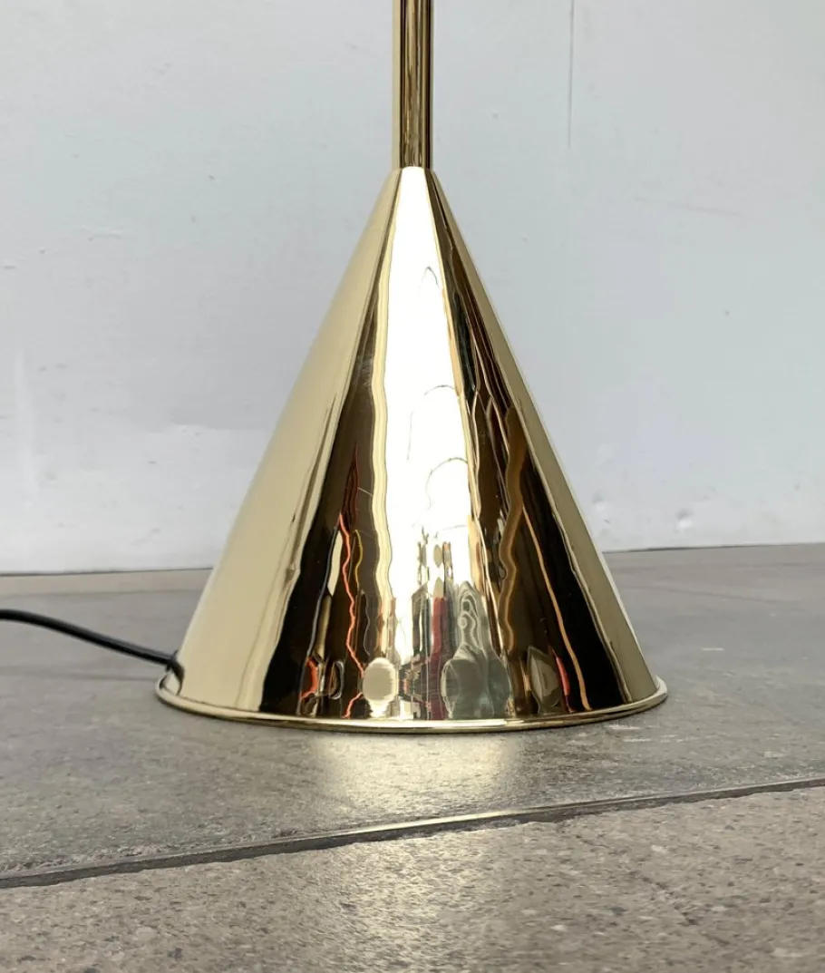 Best Pamono Mid-Century Brass Floor Lamp by Jacques Adnet for Valenti, Spain, 1960s