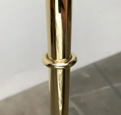 Best Pamono Mid-Century Brass Floor Lamp by Jacques Adnet for Valenti, Spain, 1960s