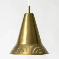 Sale Pamono Mid-Century Brass Pendant Light by Hans Bergström, 1950s