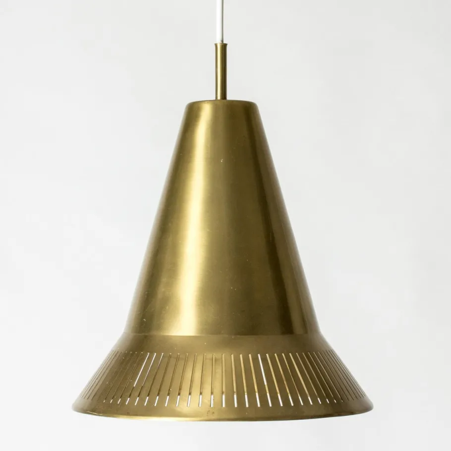 Sale Pamono Mid-Century Brass Pendant Light by Hans Bergström, 1950s